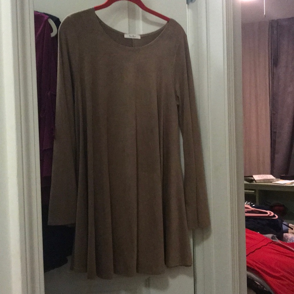 Suede dress